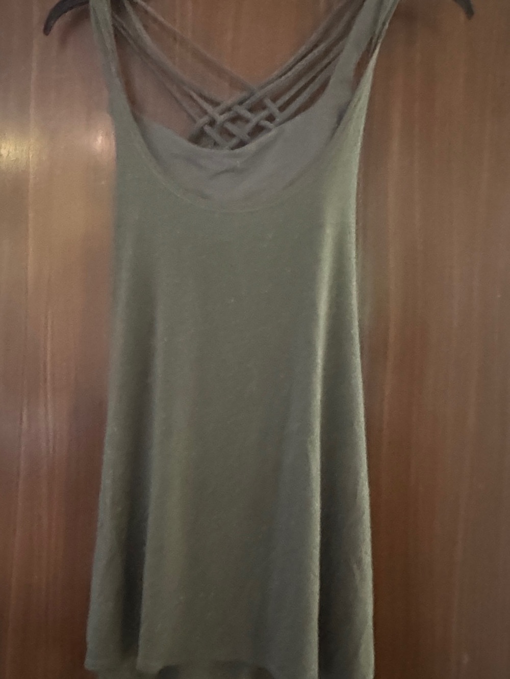 lululemon athletica Olive Green Strappy Back Swing Tank